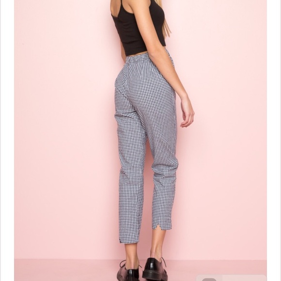 Brandy Melville Gingham Tilden Pants - Picture 5 of 5